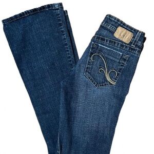 Grane Wide Leg Denim Jeans with Contrast Stitching Size 1
